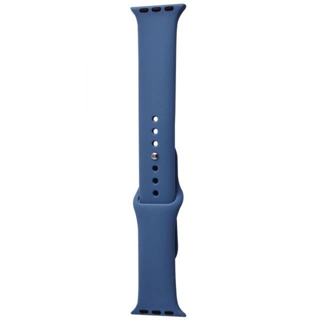 foto силиконовый ремешок для apple watch sport band 42 / 44 (m) 2pcs (синий / alaskan blue)