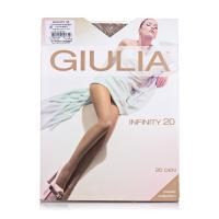 foto колготки жіночі giulia infinity класичні, без шортиків, 20 den, glace, розмір 4