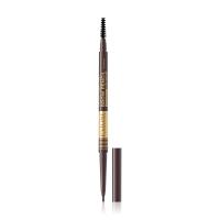 foto водостійкий олівець для брів eveline micro precise brow pencil 03 dark brown, 6 г