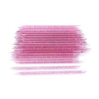 foto багаторазові пластикові палички для кутикули kodi professional рожеві, 50 шт