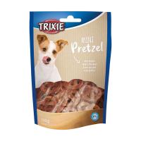 foto ласощі для собак trixie mini pretzels з куркою, 100 г