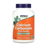 foto дієтична добавка мінерали в порошку now foods calcium carbonate кальцій карбонат, 340 г