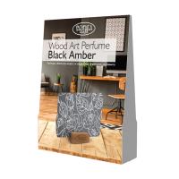 foto аромат для дому pachnaca szafa wood art perfume black amber, 13.5*8.5 см