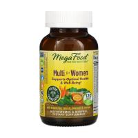 foto харчова добавка мультивітаміни та мінерали в таблетках megafood multi for women для жінок, 120 шт