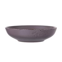 foto тарілка супова ardesto lucca кераміка, grey brown, 20 см (ar2920gmc)
