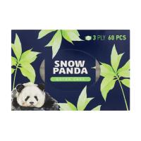 foto серветки універсальні snow panda extra care міні 3-шарові, 60 шт