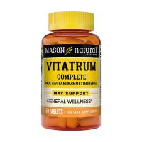 foto харчова добавка в таблетках mason natural vitatrum complete multivitamin & multimineral комплекс мультивітамінів та мінералів, 150 шт