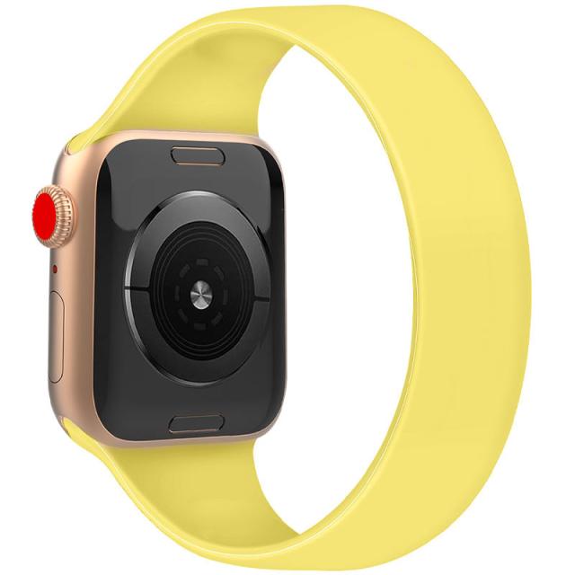 foto ремінець solo loop для apple watch (жовтий / ginger)