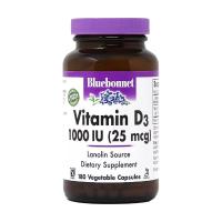 foto харчова добавка вітаміни в капсулах bluebonnet nutrition vitamin d3 1000 мо, 180 шт