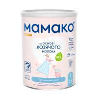 foto дитяча адаптована суміш мамако premium 1 на основі козячого молока, 0-6 місяців, 400 г