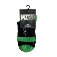 foto шкарпетки чоловічі modna zona rt1321-133 середні, спортивні, чорно-зелені, розмір 39-42