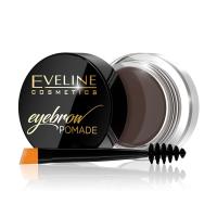 foto помада для брів eveline cosmetics eyebrow pomade soft brown, 4 г