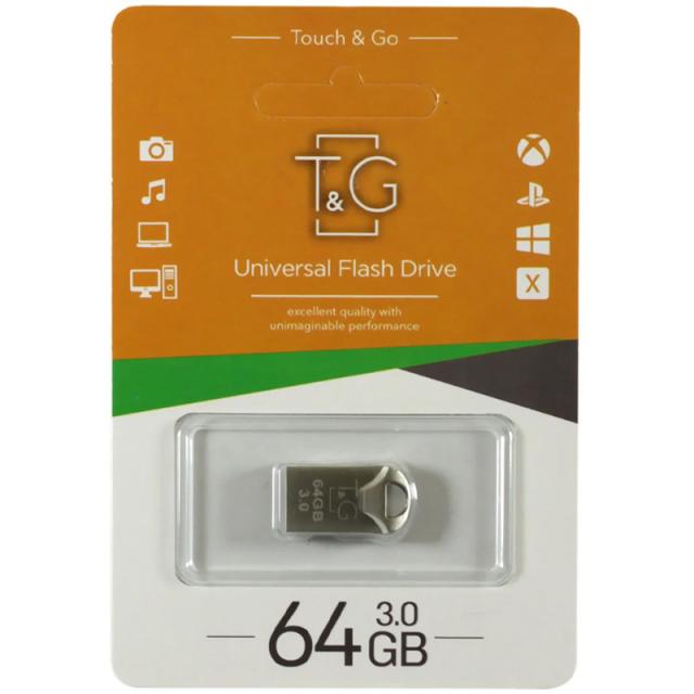 foto флеш-драйв usb 3.0 flash drive t & g 106 metal series 64gb