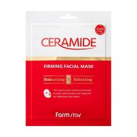 foto тканинна маска для обличчя farmstay ceramide firming facial mask зміцнювальна, з керамідами, 27 г