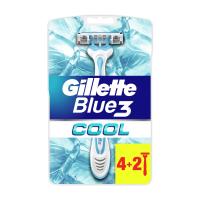 foto одноразові бритви gillette blue 3 cool чоловічі, 4+2 шт