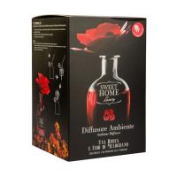 foto аромадифузор sweet home luxury diffuser червоний виноград та цвіт гранату, з червоною трояндою, 250 мл