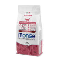 foto сухий корм monge kitten monoprotein для кошенят (від 1 до 12 місяців), зі смаком яловичини, 1.5 кг