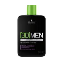 foto чоловічий шампунь schwarzkopf professional 3d men root activator shampoo активатор росту волосся, 250 мл