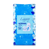 foto гігієнічні прокладки для критичних днів lingery ultra normal, 40 шт