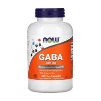 foto харчова добавка амінокислота в гелевих капсулах now foods gaba гамма-аміномасляна кислота 500 мг, 200 шт