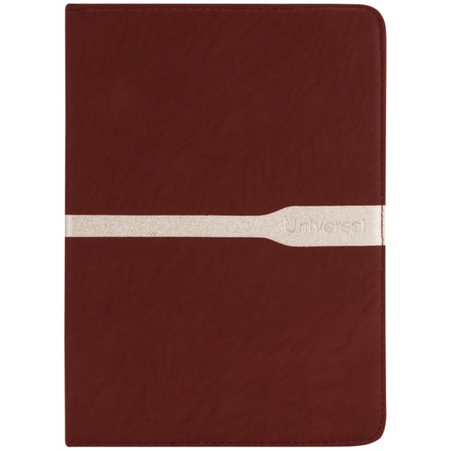 foto универсальный чехол книжка для планшета 7-8" с полосой (коричневый)