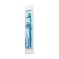 foto дитяча зубна щітка paro swiss kids baby brush, дуже м'яка, блакитна, 1 шт (у поліетиленовій упаковці)