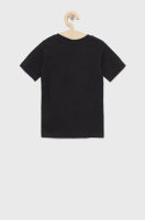 foto дитяча бавовняна футболка hype колір чорний гладкий