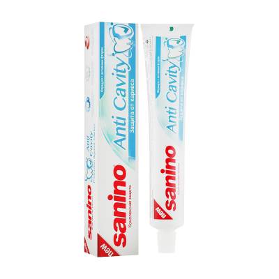 Podrobnoe foto зубна паста sanino захист від карієсу, 100 мл