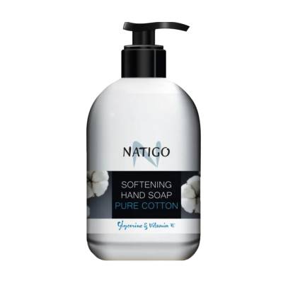 Podrobnoe foto пом'якшувальне рідке мило для рук natigo softening hand soap чиста бавовна, 500 мл