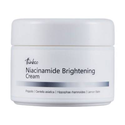 Podrobnoe foto освітлювальний крем для обличчя thinkco niacinamide brightening cream з ніацинамідом, від пігментних плям, 50 мл