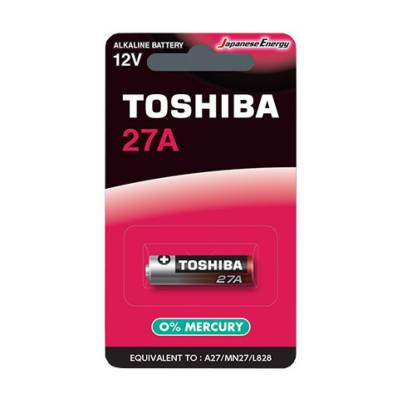 Podrobnoe foto алкалінова батарейка toshiba 27a, 12v, 1 шт