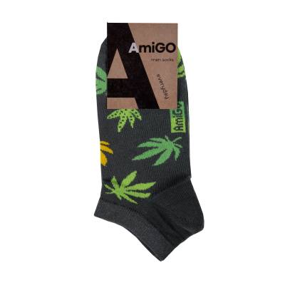 Podrobnoe foto шкарпетки чоловічі amigo короткі, конопля, розмір 29