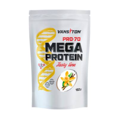 Podrobnoe foto харчова добавка протеїн vansiton mega protein pro-70 ваніль, 450 г