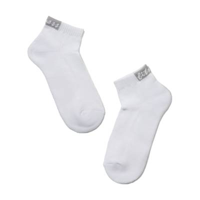 Podrobnoe foto шкарпетки жіночі conte elegant active 16с-92сп-091 короткі, з махровою стопою, світло-сірі, розмір 23