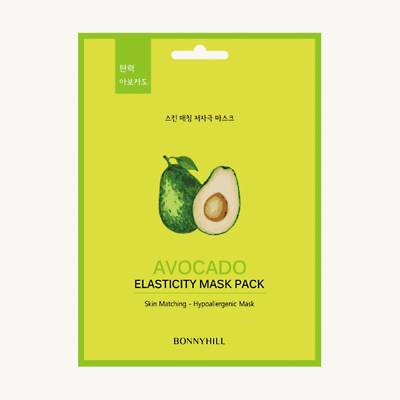 Podrobnoe foto тканинна маска для обличчя beauadd bonnyhill mask pack avocado з екстрактом авокадо, 23 г