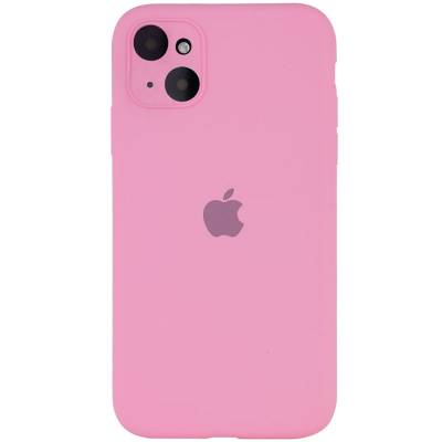 Podrobnoe foto чохол silicone case full camera protective (аа) для apple iphone 13 (6.1") (рожевий / light pink)