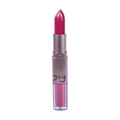 Podrobnoe foto матова помада-блиск для губ ruby rose 2 in 1 lipstick & liquid lipstick matte hb-8606 015, 6.6 г