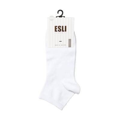 Podrobnoe foto шкарпетки чоловічі esli classic 14с-120спе 000 укорочені, білі, розмір 27