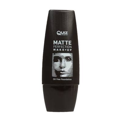 Podrobnoe foto матова тонувальна основа для обличчя quiz cosmetics matte perfection foundation make-up тон 03, 30 мл