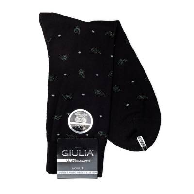 Podrobnoe foto шкарпетки чоловічі giulia elegant 305 calzino nero р.45-46