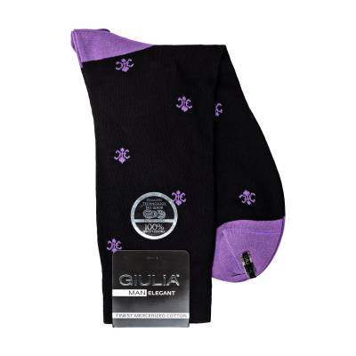 Podrobnoe foto шкарпетки чоловічі giulia elegant 405 violet, розмір 43-44