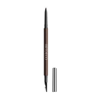 Podrobnoe foto водостійкий олівець для брів з щіточкою artdeco ultra fine brow liner 12 deep brunett, 0.9 г