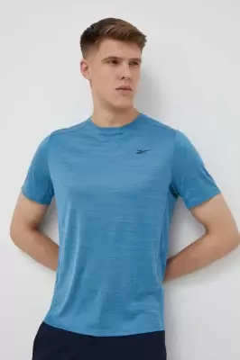 Podrobnoe foto тренувальна футболка reebok колір бірюзовий меланж