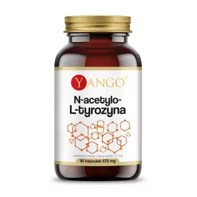 Podrobnoe foto дієтична добавка в капсулах yango n-ацетил-l-тирозин 480 мг, 90 шт