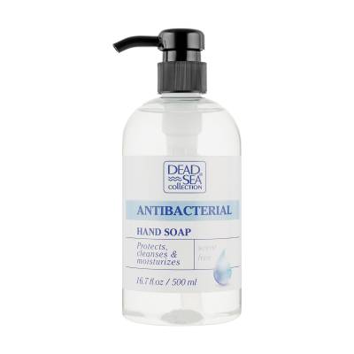 Podrobnoe foto антибактеріальне рідке мило для рук dead sea collection antibacterial hand soap без запаху, 500 мл