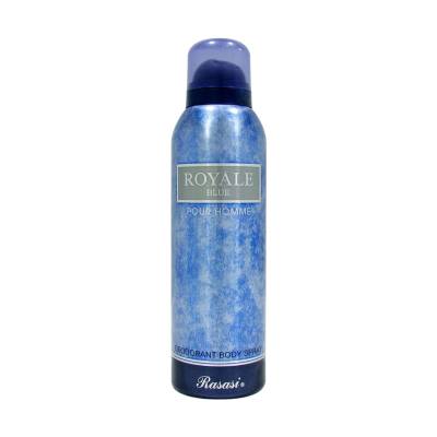 Podrobnoe foto парфумований дезодорант-спрей rasasi royale blue чоловічий, 200 мл
