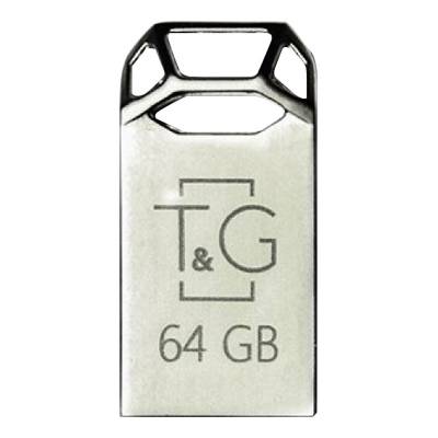 Podrobnoe foto флеш-драйв usb flash drive t & g 110 metal series 64gb (срібний)