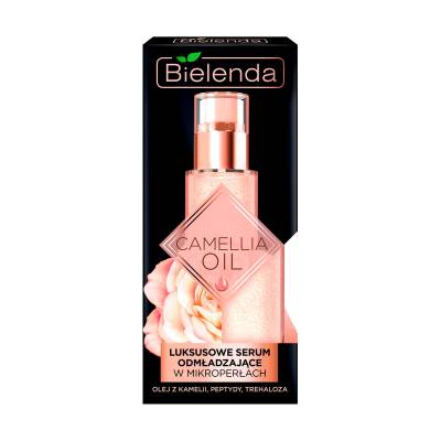 Podrobnoe foto сироватка для обличчя, шиї, декольте bielenda camellia oil омолоджуюча, 30мл