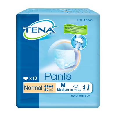 Podrobnoe foto підгузники-труси tena pants normal medium для дорослих, 10 шт.