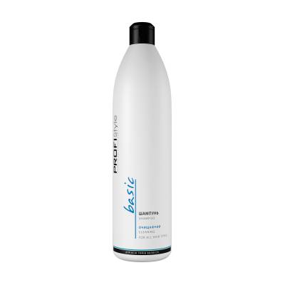 Podrobnoe foto очищувальний шампунь profi style basic shampoo для всіх типів волосся, 1 л
